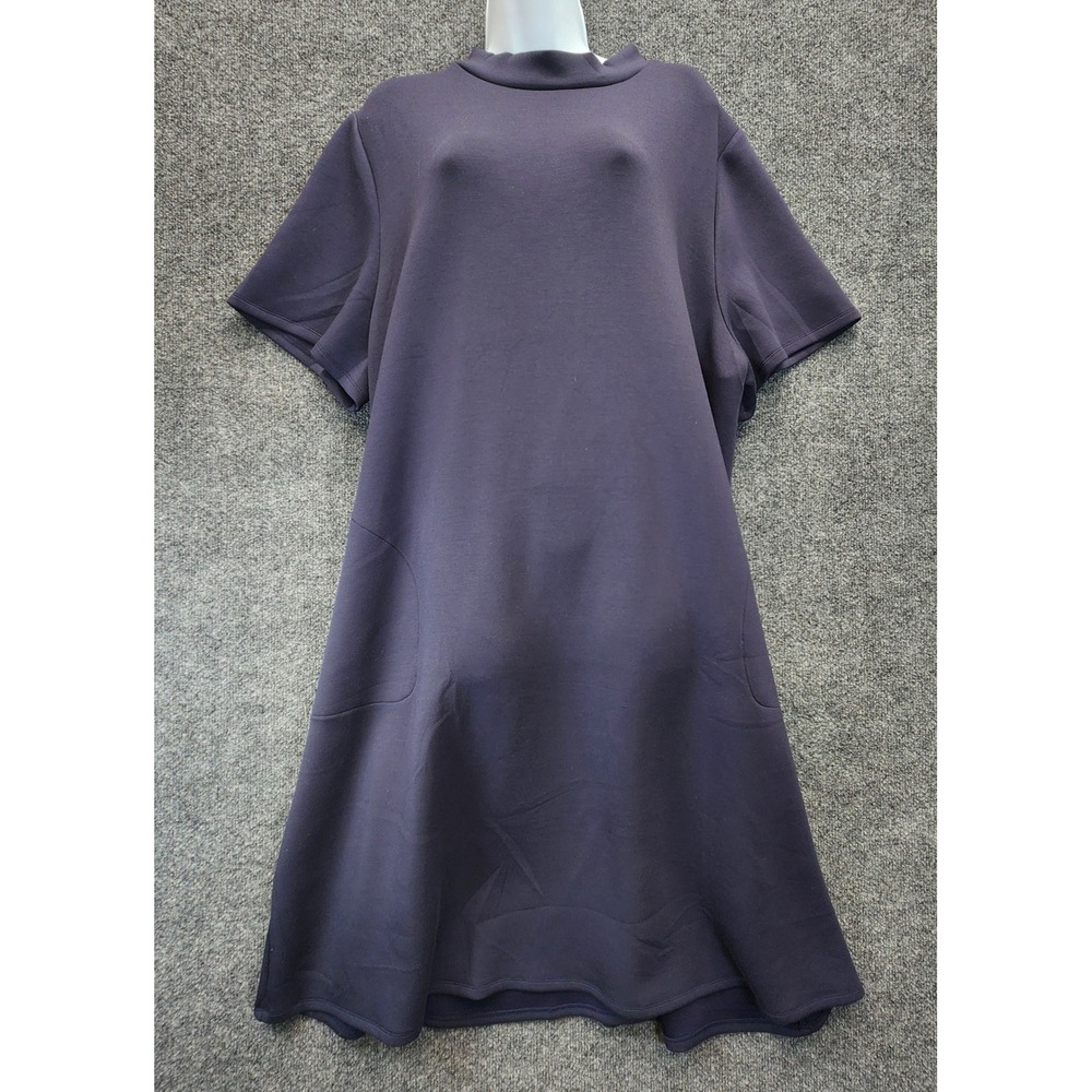 Lane Bryant Plus Mock Neck Modal Stretch Swing Dress Casual Pockets Size 26/28